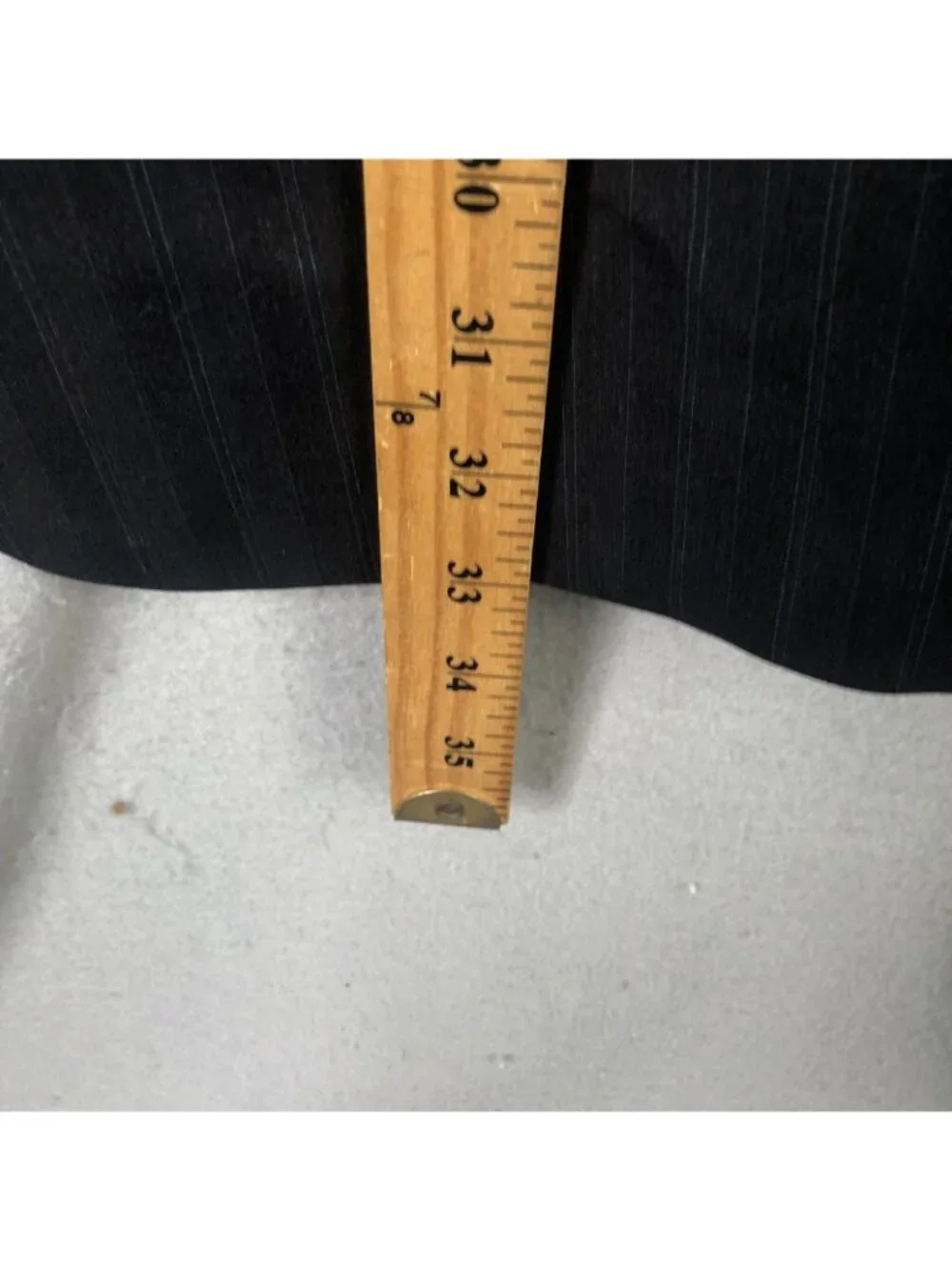Hart Schaffner Marx Blazer Mens 44R Gray Pinstripe Wool Suit Jacket Dillard's